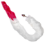 Анальна пробка з червоно-білим хвостом лисиці Loveshop S 80 см, серебриста