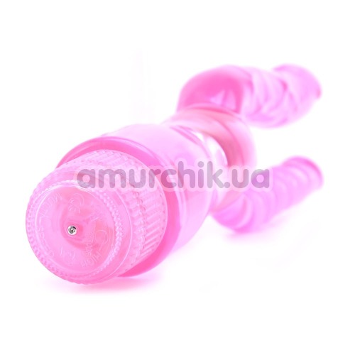 Анально-вагинальный вибратор Dual Pleasure Vibe, розовый