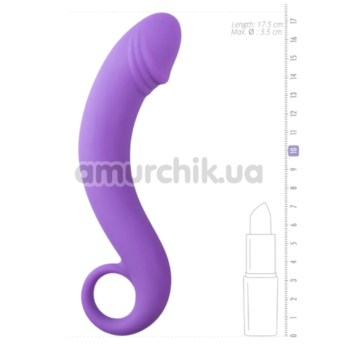 Анальный фаллоимитатор Curved Dong, фиолетовый