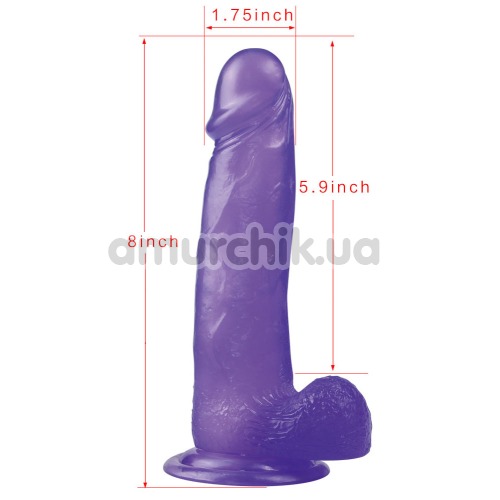 Фаллоимитатор Jelly Studs Large, фиолетовый
