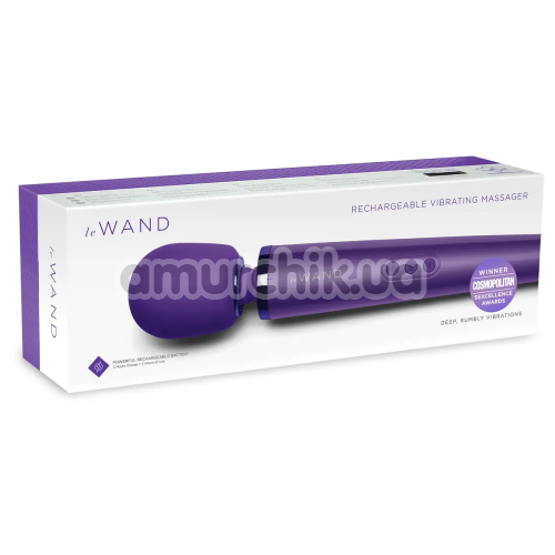 Універсальний вібромасажер Le Wand Rechargeable Vibrating Massager, фіолетовий