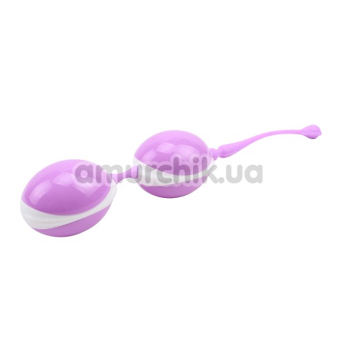 Вагинальные шарики Hi Basic Geisha Lastic Double Balls II, фиолетовые - Фото №1