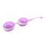 Вагинальные шарики Hi Basic Geisha Lastic Double Balls II, фиолетовые - Фото №1