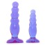Набор анальных пробок Crystal Jellies Anal Delight Trainer Kit, фиолетовый - Фото №3