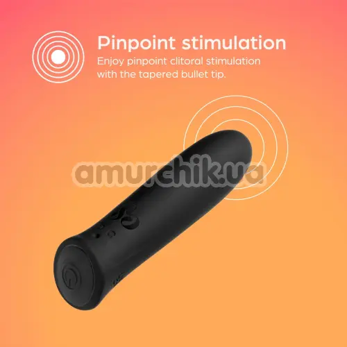 Кліторальний вібратор So Divine Vibrating Wonder Bullet, чорний