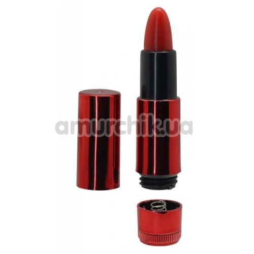 Кліторальний вібратор Lipstick Vibe Exquisite Shiny, червоний