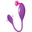 Симулятор орального секса с виброяйцом 2 in 1 Clit Sucker Massager PL-VR293, фиолетовый - Фото №3