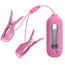 Зажимы для сосков с вибрацией и электростимуляцией Pretty Love Nipple Clips Romantic Wawe II, розовые - Фото №2