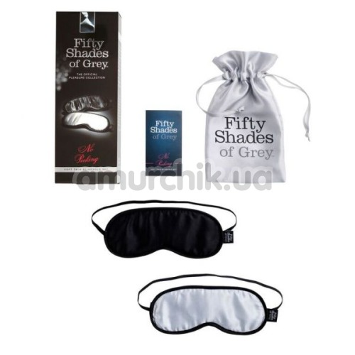 Набор из 2 масок Fifty Shades of Grey No Peeking Soft Twin Blindfold Set