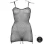 Платье Le Desir Short Dress Fishnet and Spaghetti Straps, черное - Фото №17
