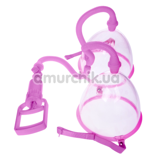 Вакуумна помпа для збільшення грудей Breast Pump 014091-1, рожева