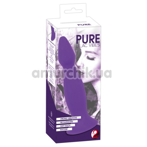 Анальная пробка с вибрацией Pure Lilac Vibes, фиолетовая