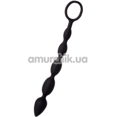 Анальний ланцюжок A-toys Anal Beads Medium, чорний - Фото №1