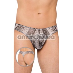 Трусы-стринги мужские Thongs серебряные (модель 4511) - Фото №1