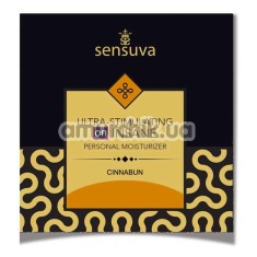 Лубрикант с эффектом вибрации Sensuva Ultra-Stimulating On Insane Cinnabun - булочка с корицей, 6 мл - Фото №1