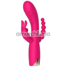 Анально-вагинально-клиторальный вибратор Toy Joy Designer Edition Aphrodite, розовый - Фото №1