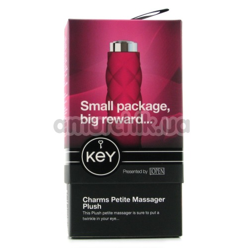 Вибратор KEY Charms Petite Massager Plush, розовый