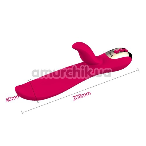 Вибратор с подогревом Leten Tongue Wave Vibrator, розовый