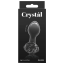 Анальна пробка Crystal Glass Rose, чорна - Фото №3