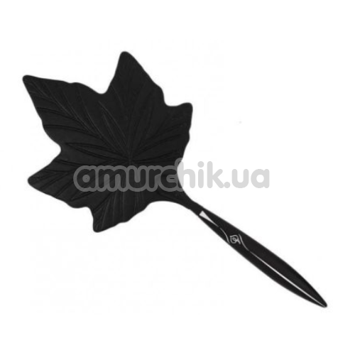 Шлепалка в виде кленового листочка Lockink Leather Whip Maple Leaf, черная