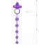 Виброкольцо для члена с анальной цепочкой Easy Toys Triple Pleasure, фиолетовое - Фото №4
