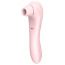 Симулятор орального секса для женщин с вибрацией Boss Series Rechargeable Sucking Massager, светло-розовый - Фото №0