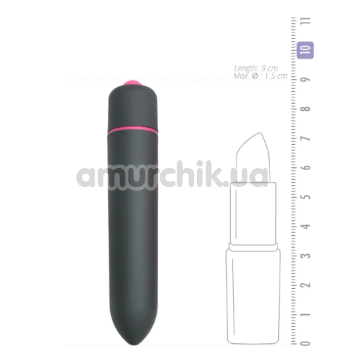 Вибропуля Easy Toys Vibrating Bullet 10 Speed Mini Vibrator, черная