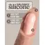 Фалоімітатор King Cock Elite 9 Dual Density Silicone Cock, тілесний - Фото №7