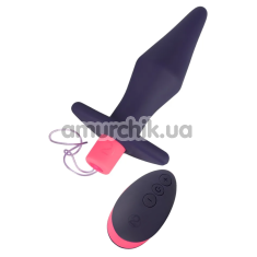 Анальная пробка с вибрацией Remote Controlled Butt Plug, фиолетовая - Фото №1