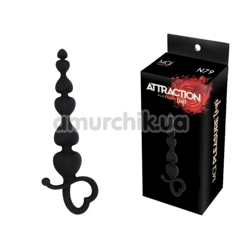 Анальний ланцюжок Mai Attraction Pleasure Toys N79, чорний