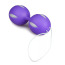 Вагінальні кульки Easy Toys Wiggle Duo, фіолетові - Фото №2