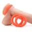 Набор эрекционных колец Posh Silicone Love Rings, 3 шт оранжевый - Фото №7
