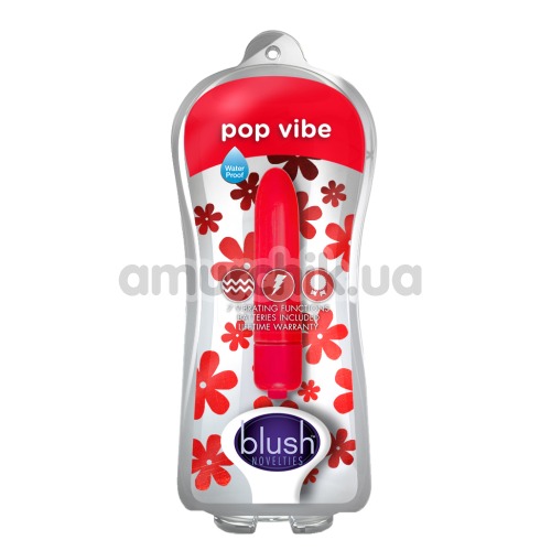 Клиторальный вибратор Blush Pop Vibe, красный