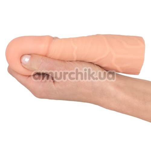 Насадка на пенис Nature Skin Extension Sleeve +4cm, телесная