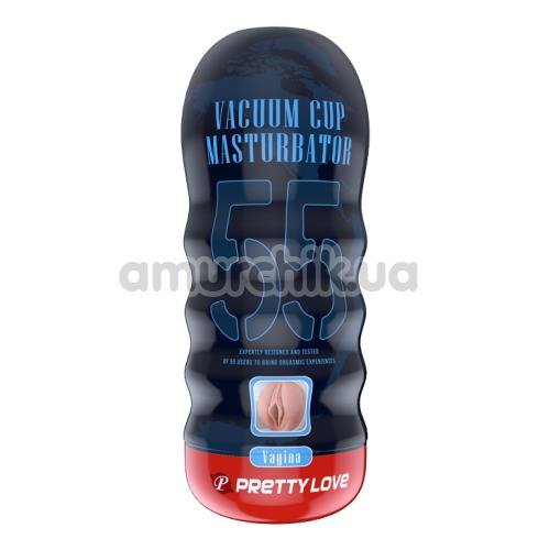 Мастурбатор Pretty Love Vacuum Cup Masturbator 55 Vagina, тілесний