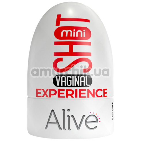 Мастурбатор в виде вагины Alive Mini Shot Vaginal Experience, телесный