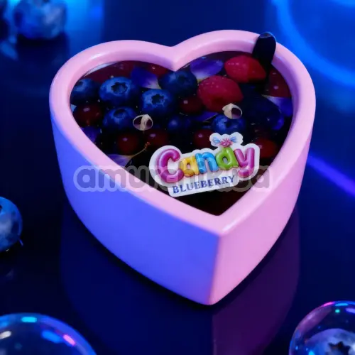 Свеча для массажа Candy Heart Blueberry - черника, 70 мл