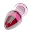 Анальная пробка Love Toy Glass Romance Dildo GS12, розовая - Фото №3