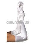 Перчатки Leg Avenue Extra Long Opera Length Satin Gloves, белые