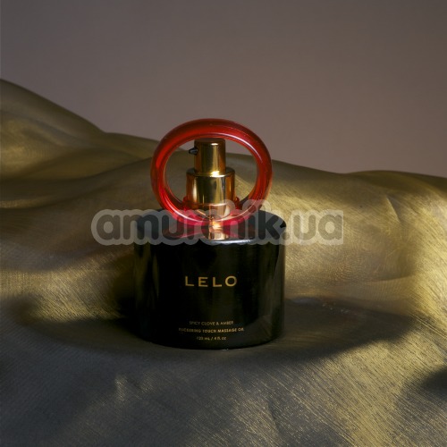 Массажное масло Lelo с частицами золота - пряная гвоздика - амбра
