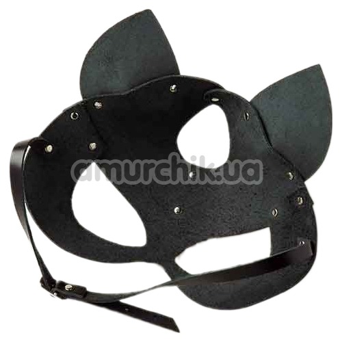 Маска Кошечки DS Fetish Leather Cat Mask, чорна