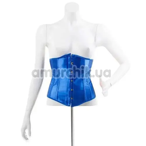Корсет DS Fetish Vintage Satin Underbust Corset, синий