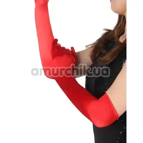Перчатки Star Night Silk Long Gloves, красные