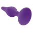Анальная пробка Boss Series Silicone Purple Plug Medium, фиолетовая - Фото №2