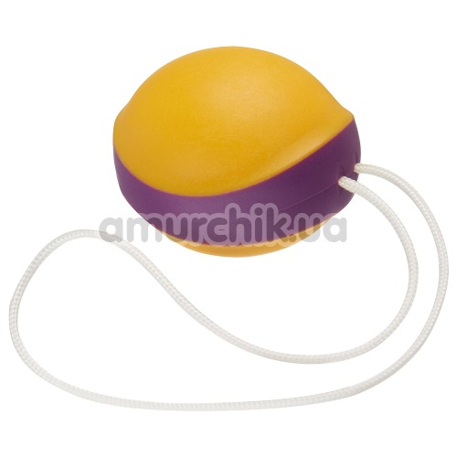 Вагинальный шарик Amor Gym Balls Single, оранжево-фиолетовый - Фото №1