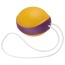 Вагінальна кулька Amor Gym Balls Single, помаранчево-фіолетова - Фото №1