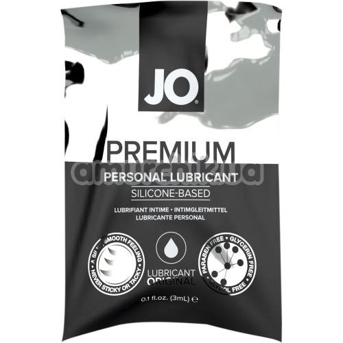 Лубрикант JO Premium на силиконовой основе, 3 мл
