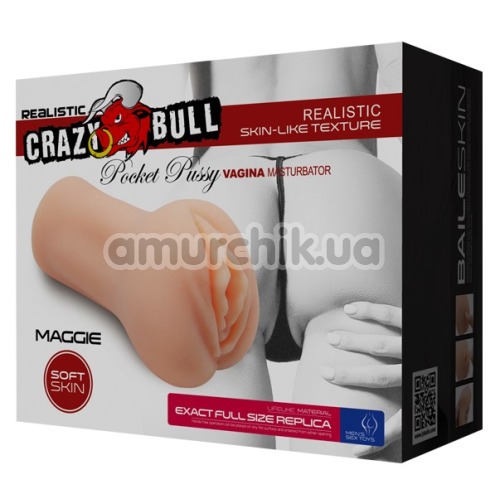 Искусственная вагина Crazy Bull Maggie, телесная