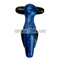 Анальная пробка Sensual Plug Medium Blue, синяя - Фото №1