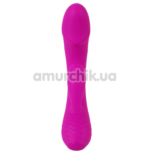 Вибратор XouXou Super Soft Silicone Rechargeable Rabbit Vibrator, розовый